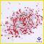 White silver back SS10 red glass flatback rhinestone non hotfix for nails
