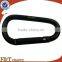 high quality fashion Outdoor Hiking Black Spring Clip Lock rock climbing carabiner hook