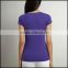 bulk v-neck t shirt and t-shirt women made in Guangzhou china with nice quality