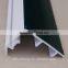 80mm glazing bead support plate/ upvc window profile/pvc door panel profile