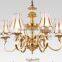 Professional Manufacturer supply European Style Copper Light wih fabric cover