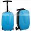 light blue hard travel scooter bag