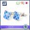 Sea of Love mediterranean style sapphire cufflinks mosaic cufflinks