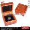 Luxury high gloss solid Wood stripe Watch Box watches display case organiser
