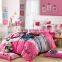Hot selling cartoon kids bed sheet set 100 cotton reactive printed cartoon kids bedding set
