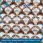 Chain braid ring mesh for building exterior and interior decoration