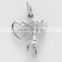 3 dimensional angel with heart charms and pendants for necklace zinc alloy charms