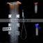 concealed shower mixer high flow hot/cold water control shower head remote control electric led light shower faucet