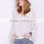 White Off The Shoulder Top Blouse Women Fashion Clothing 2016