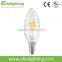 Candle Lights Bulbs C35 B11 4w Led Filament Bulbs For Decoration E14 E12