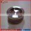 Stainless steel satin recessed and flush sliding shower door cup pull