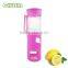 portable glass drink bottle/high borosilicate glass water bottle with silicone sleeve wholesale