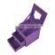 high quality faux suede factory price custom ring box