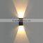 W-003026 2*6W cob led modern concise designed wall lamp,outdoor up and down home/hotel wall lamps