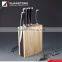 6 pcs forged pom handle kitchen knife set with wooden magnet block
