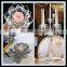 Beautiful flower shape crystal lotus candleholder