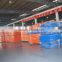 Steel box beam double deep pallet racking for warehouse