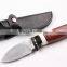 OEM small hunting knife with true leather sheath