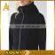 custom black zipper up sports wear manufacturer plain slim fit hoodies