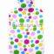 BS coral fleece hot water bag cover little dots with ponpoms