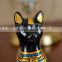 high quality modern black cat polyresin bookends for home decor