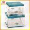 customized clear gold color printing souvenir gift plastic box