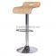 antique solid wood stainless steel leg bar chair, bar furniture sports bar chair