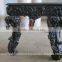 Antique Heavy Carved Writing Desk with 3 Drawers