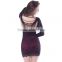 Hot on sale long sleeve ladies wholesale plus size maxi dress plus size dress