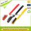 3 Piece Mini Wire Detail bristle brush, bass steel bristle brush for car cleaning