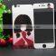 9H 3D full cover mobile phone screen protector color tempered glass screen protector for iphone 6