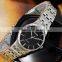 Gold luxury business quartz movement stainless steel women watches