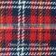 new design multicolored red white blue black yellow check tartan woven wool fabric