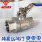 DIN M3 thread Stainless steel Fast speed floating 2pc ball valve