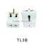 9 way ABS plastic shell extension socket with switch