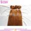 Top grade factory price 100% real hair extension wholesale hair weave #30 color