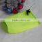 good quality products green color drawstring polyester pouch with mesh