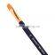 Top Quality Wooden Handle Gold Round And Flat Artist Nylon Brush Oil Acrylic Paint Brush For Professional Artist