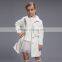 British Royal Style White Long Winter Coat For Girls
