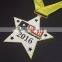 Custom Zinc Alloy Metal sports Medallion with ribbon printing logo