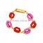 Wholesale sexy red lip bracelet , superstar lip bracelet fashion red lip bracelet jewelry