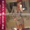 Wholesale fashion green spangle long sleeves ladies dress prom