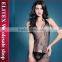 Wholesale Flower Pattern Black Sexy Body Stocking Woman Lingerie