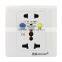 Multifunction outlet socket high current 3 pin wall switch power socket