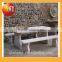 Garden custom cut marble square table top for park furniture