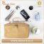 Nice design Brown Kraft Paper Cosmetic makeup Bag with handle