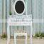 black make-up table/bedroom furniture wooden dresser with drawers/french style dresser