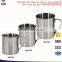 Promotional Custom Single Wall Stainless Steel Coffee Mug With Handle