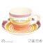 Cup Saucer silk screen high quality modern design top sale whloe sale with strips