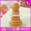 Creative educational baby stacking ring toys wooden block stacking games for kids W13D120